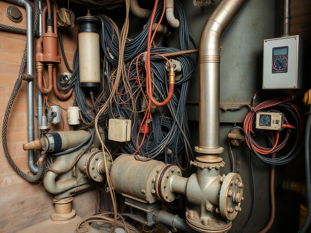 Hand-wired pump panel before BigStar Goa upgrade