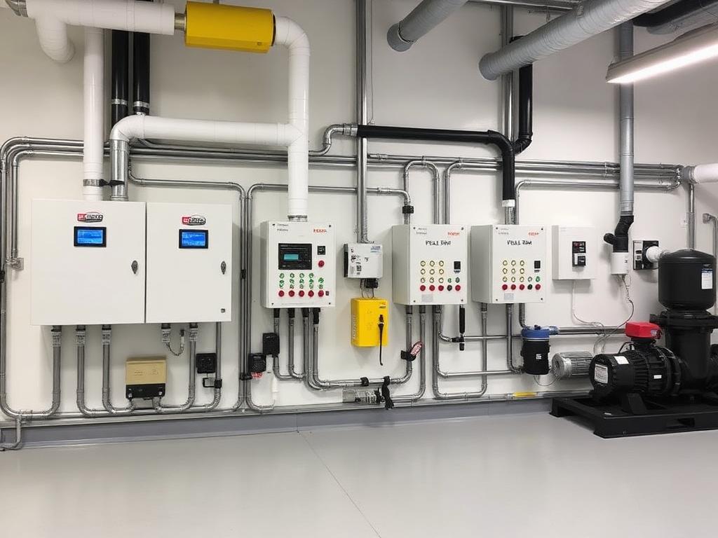 Hotel water system installation